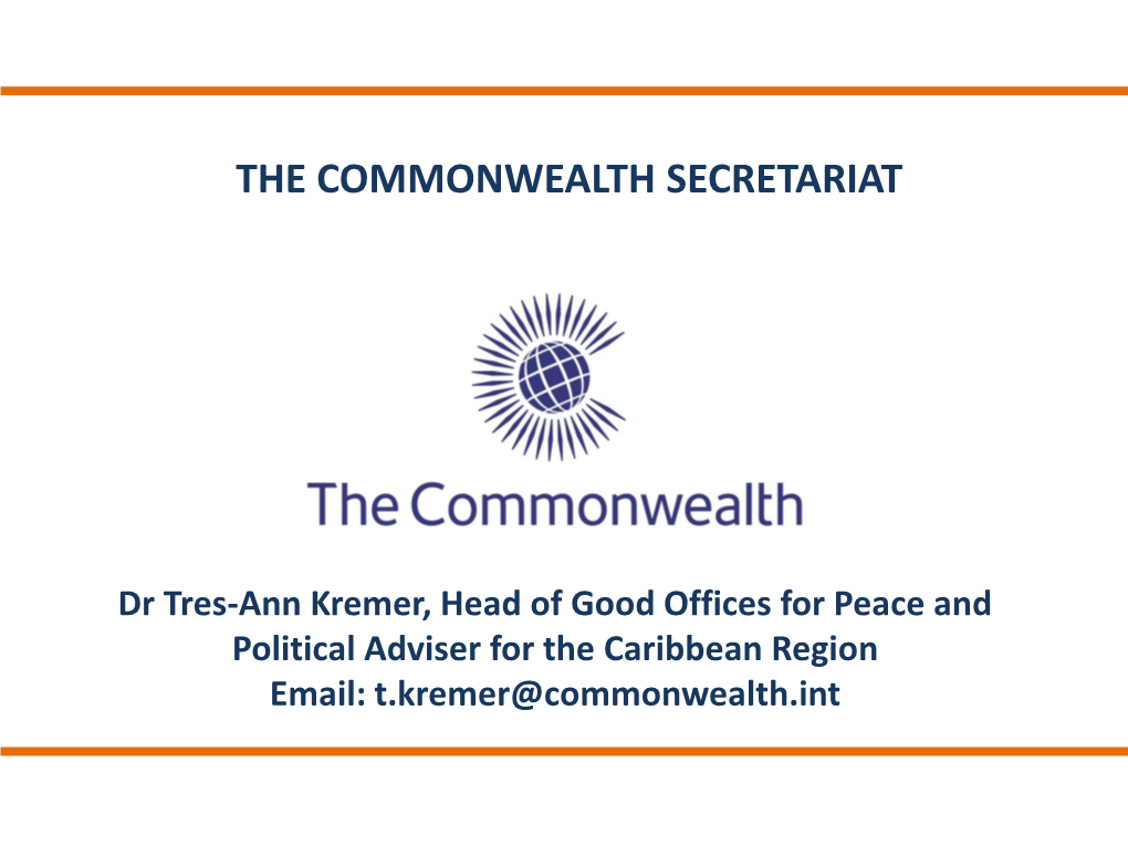 The Commonwealth Secretariat