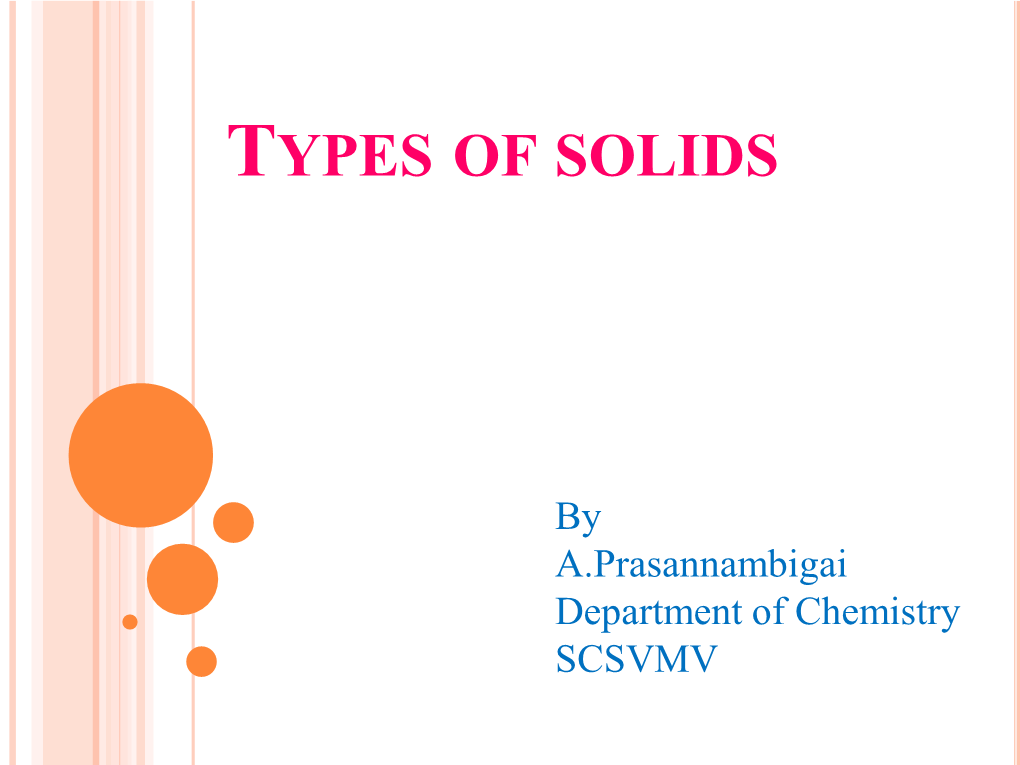 Types of Solids