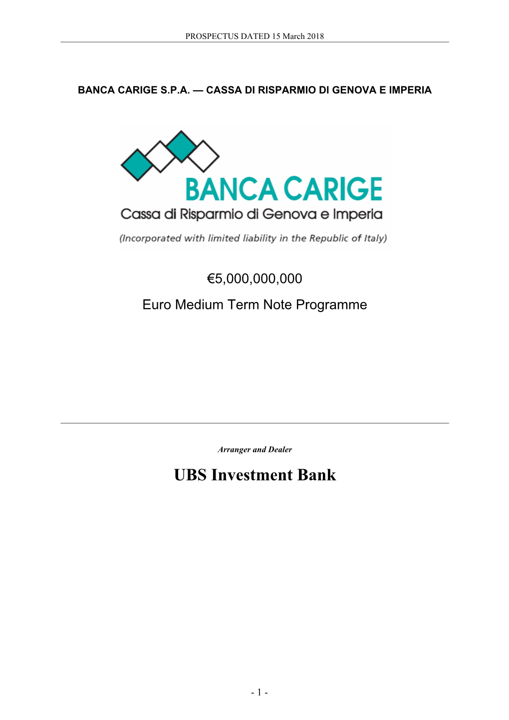 UBS Investment Bank