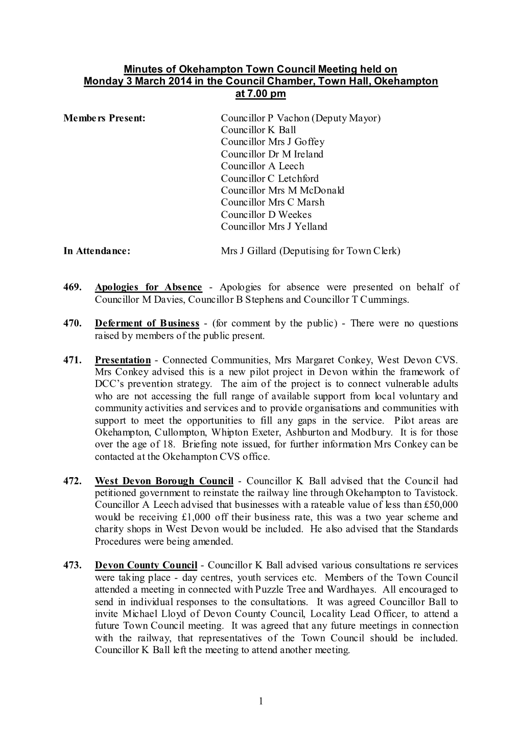 030314 Full Council Minutes