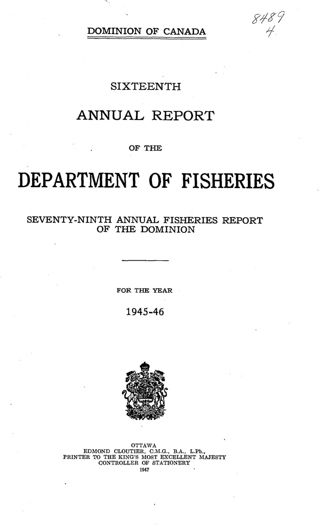 Department of Fisheries