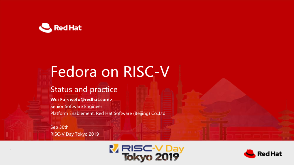 Fedora on RISC-V