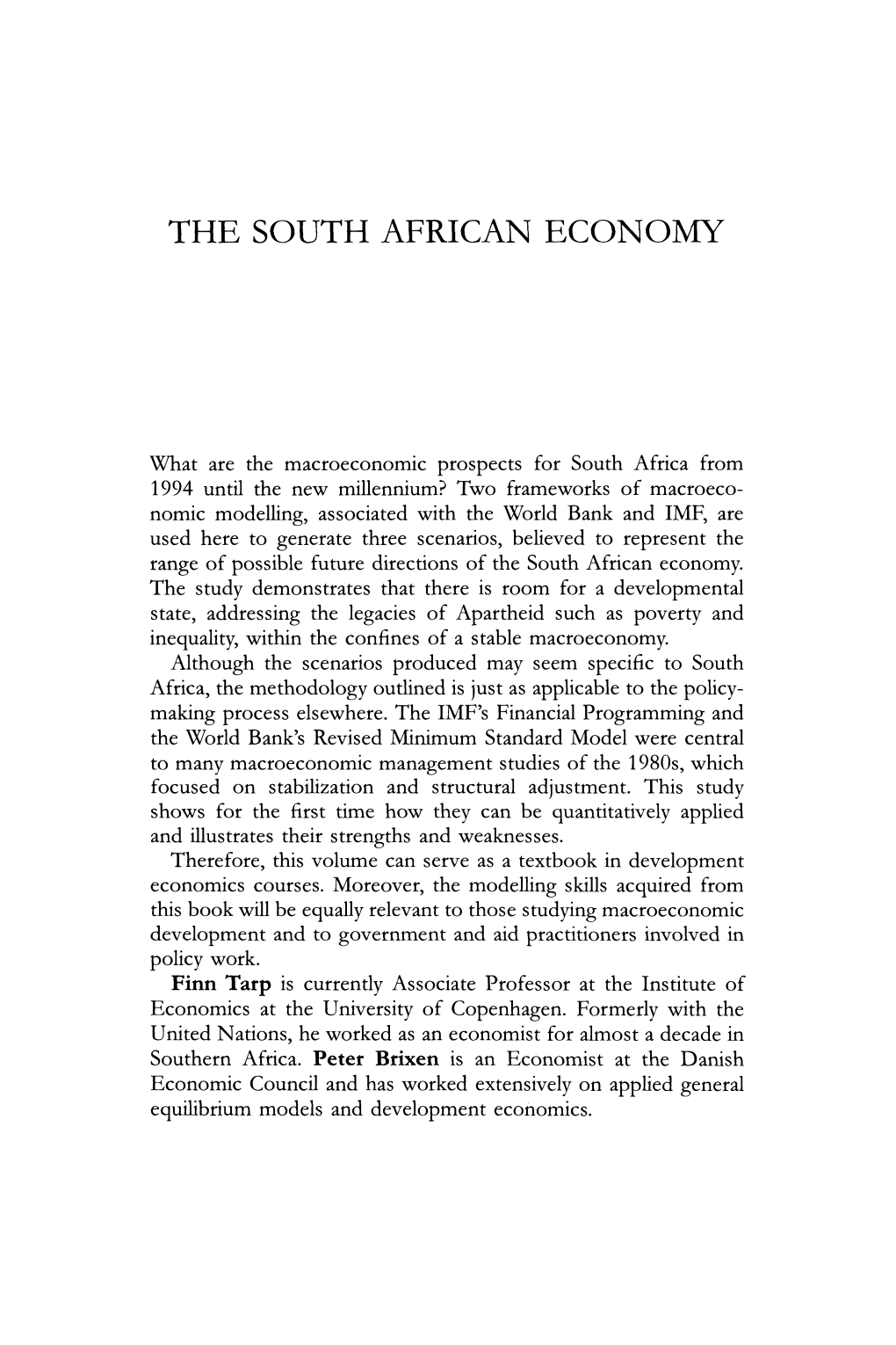 The South African Economy