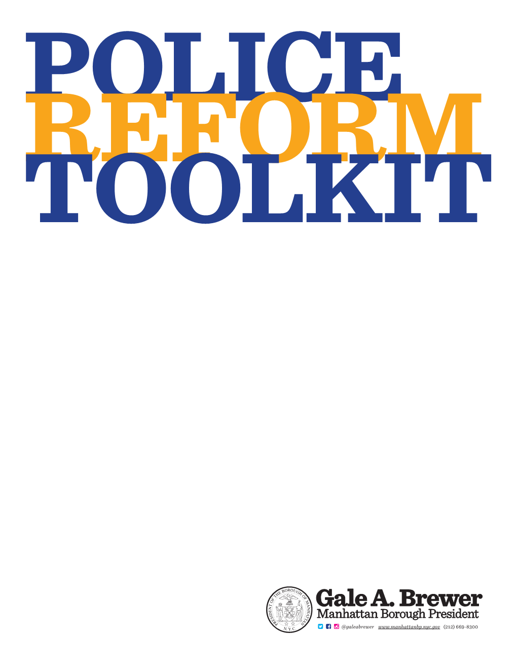 Police Reform Toolkit