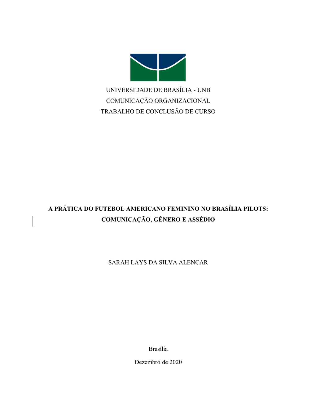 Unb Comunicação Organizacional Trabalho De Conclusão De Curso