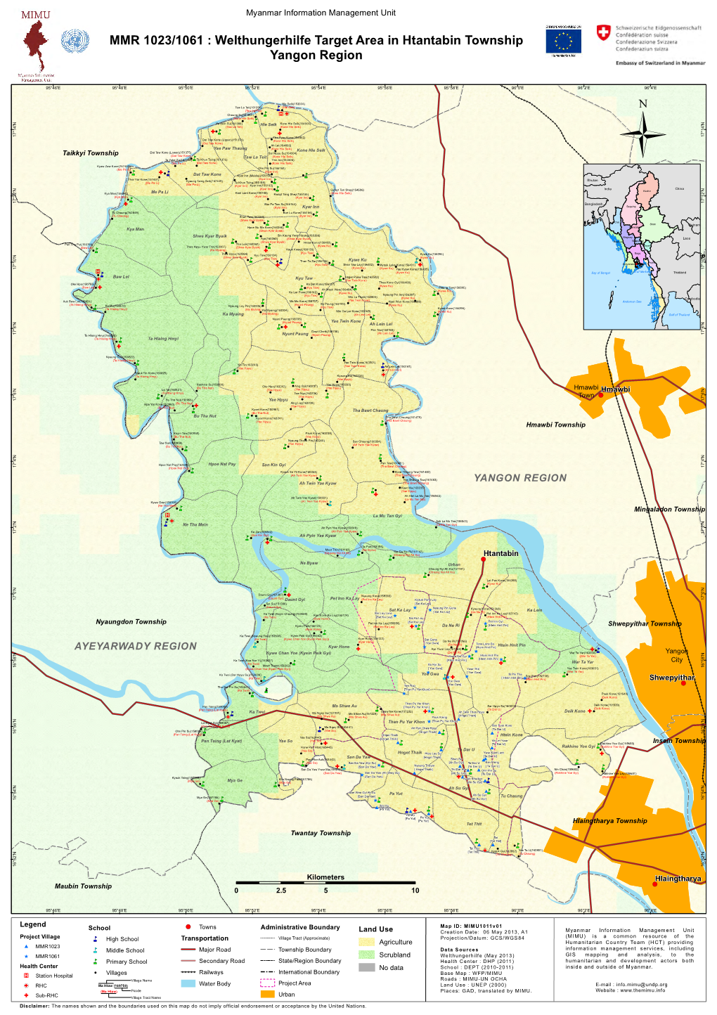 Welthungerhilfe Target Area in Htantabin Township Yangon Region