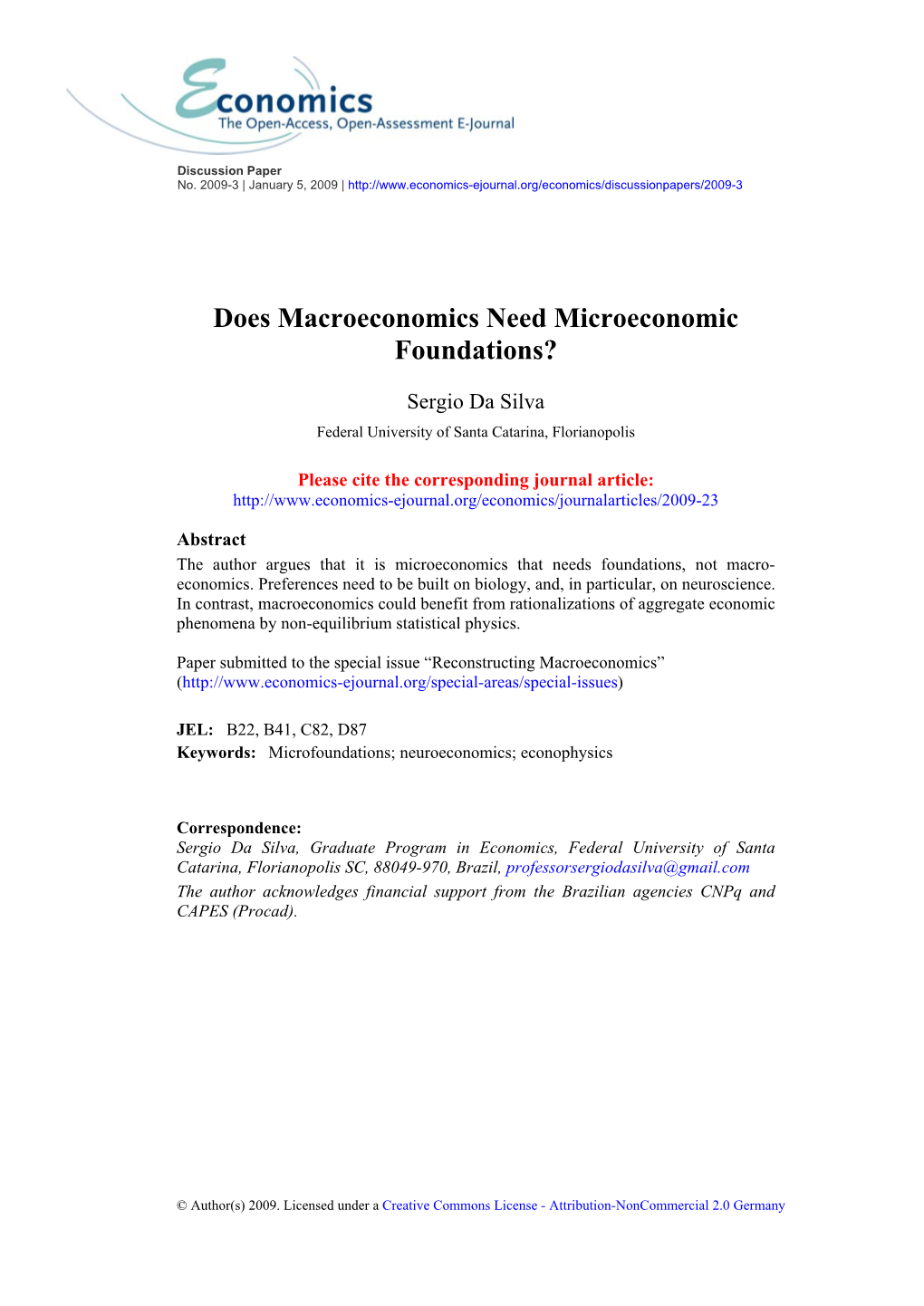 Does Macroeconomics Need Microeconomic Foundations?