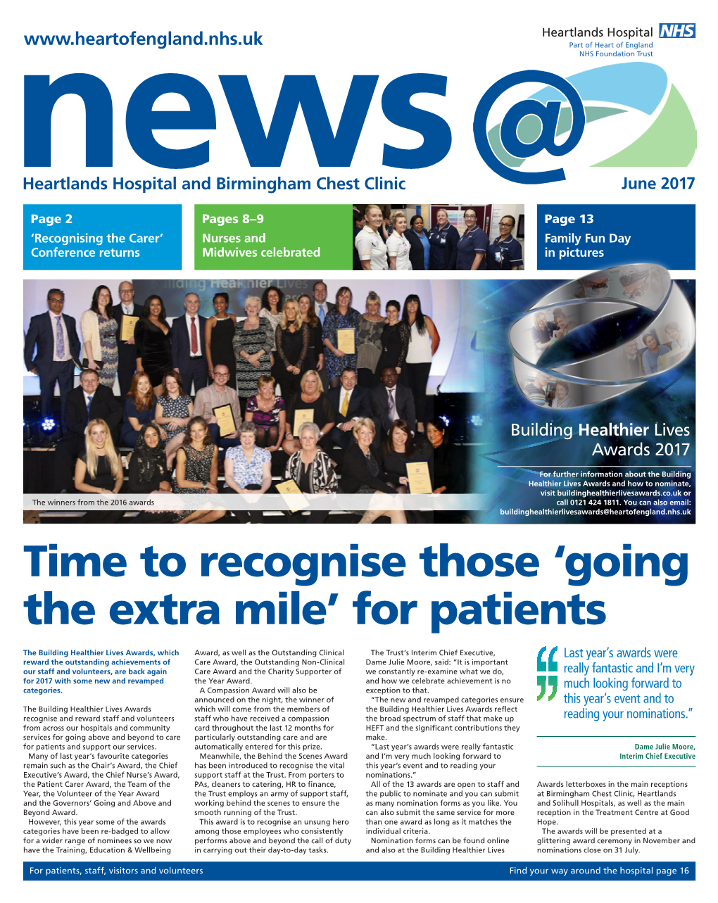 Time to Recognise Those 'Going the Extra Mile' for Patients