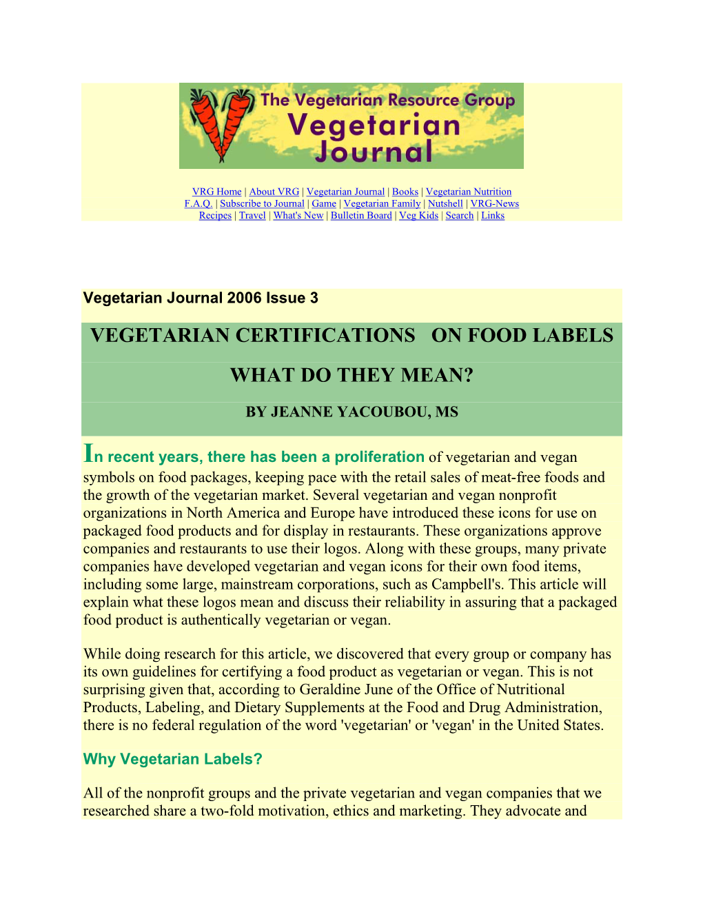 Vegetarian Certifications on Food Labels What Do They Mean?