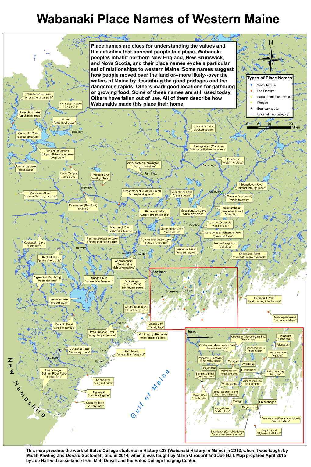 Wabanaki Place Names of Western Maine