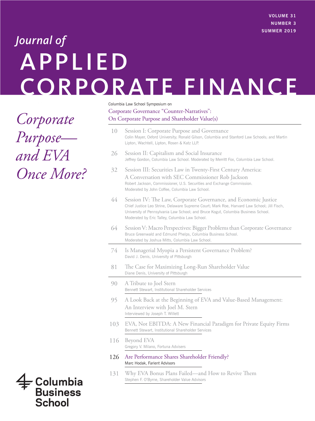 Applied Corporate Finance