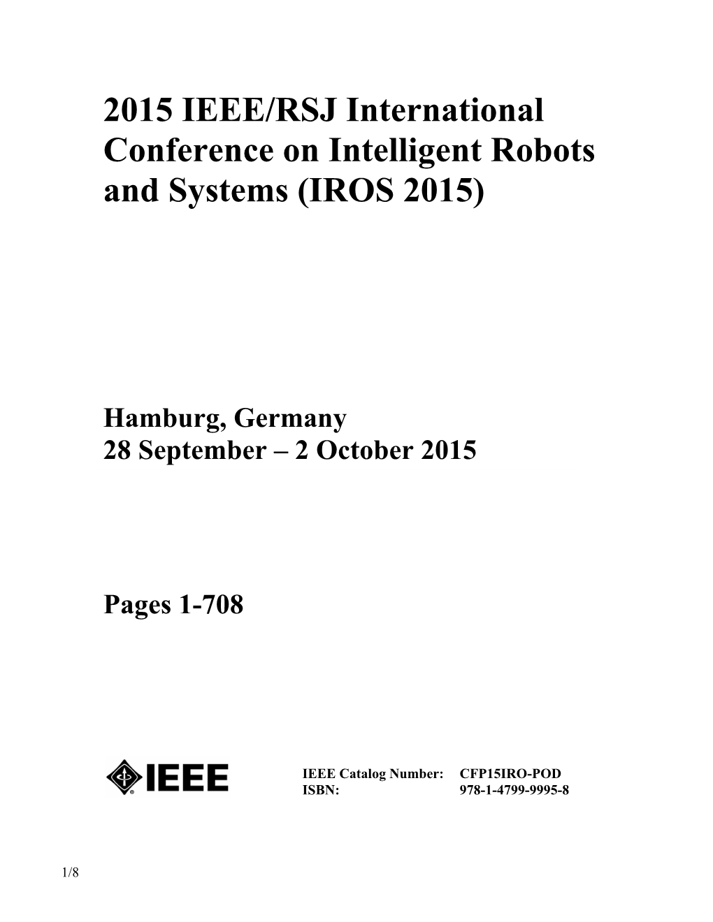 IROS 2015 Digest