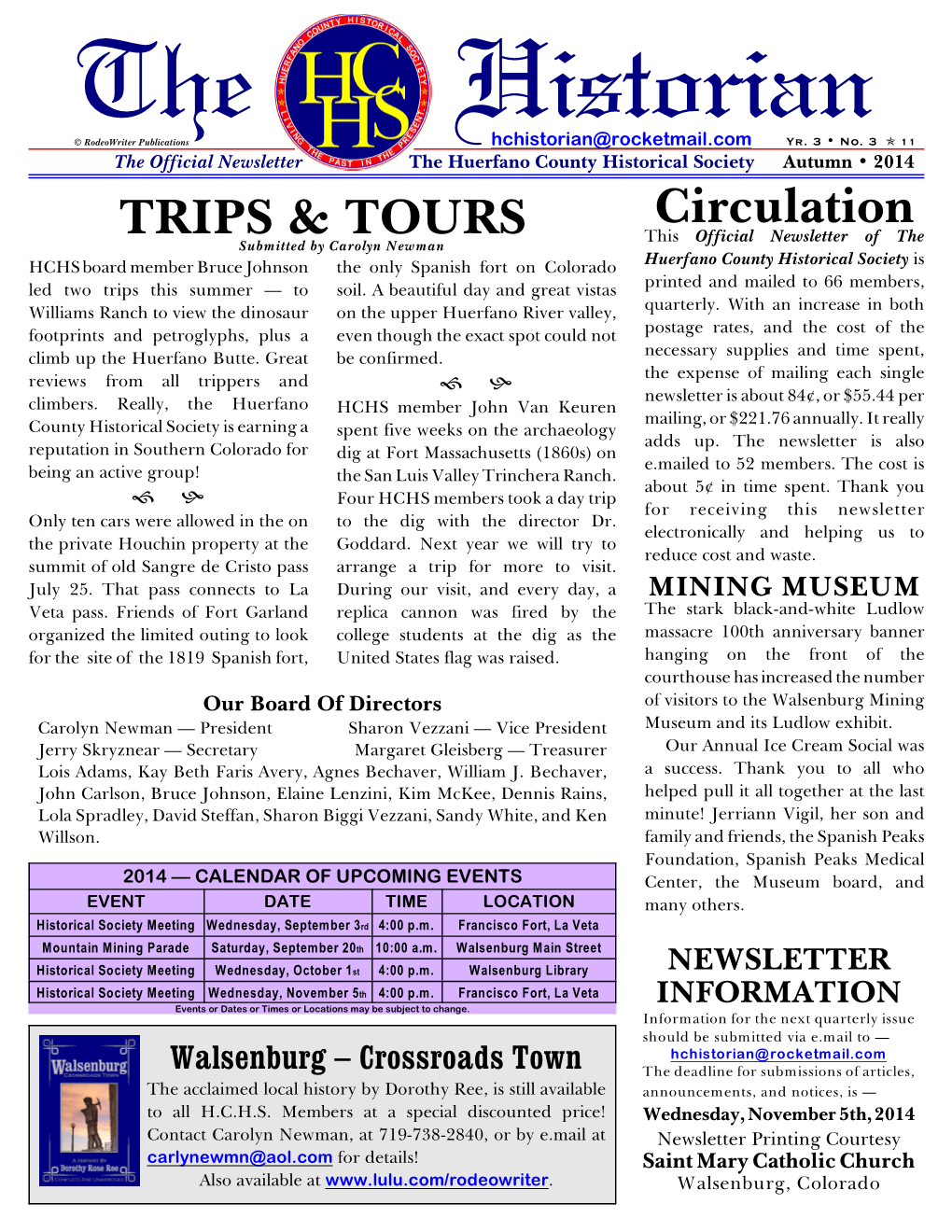 TRIPS & TOURS Circulation