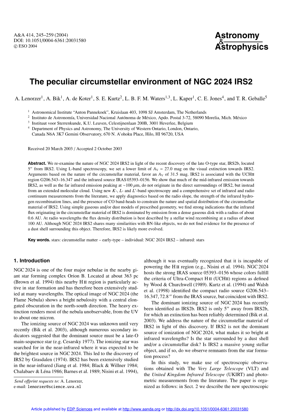 The Peculiar Circumstellar Environment of NGC 2024 IRS2