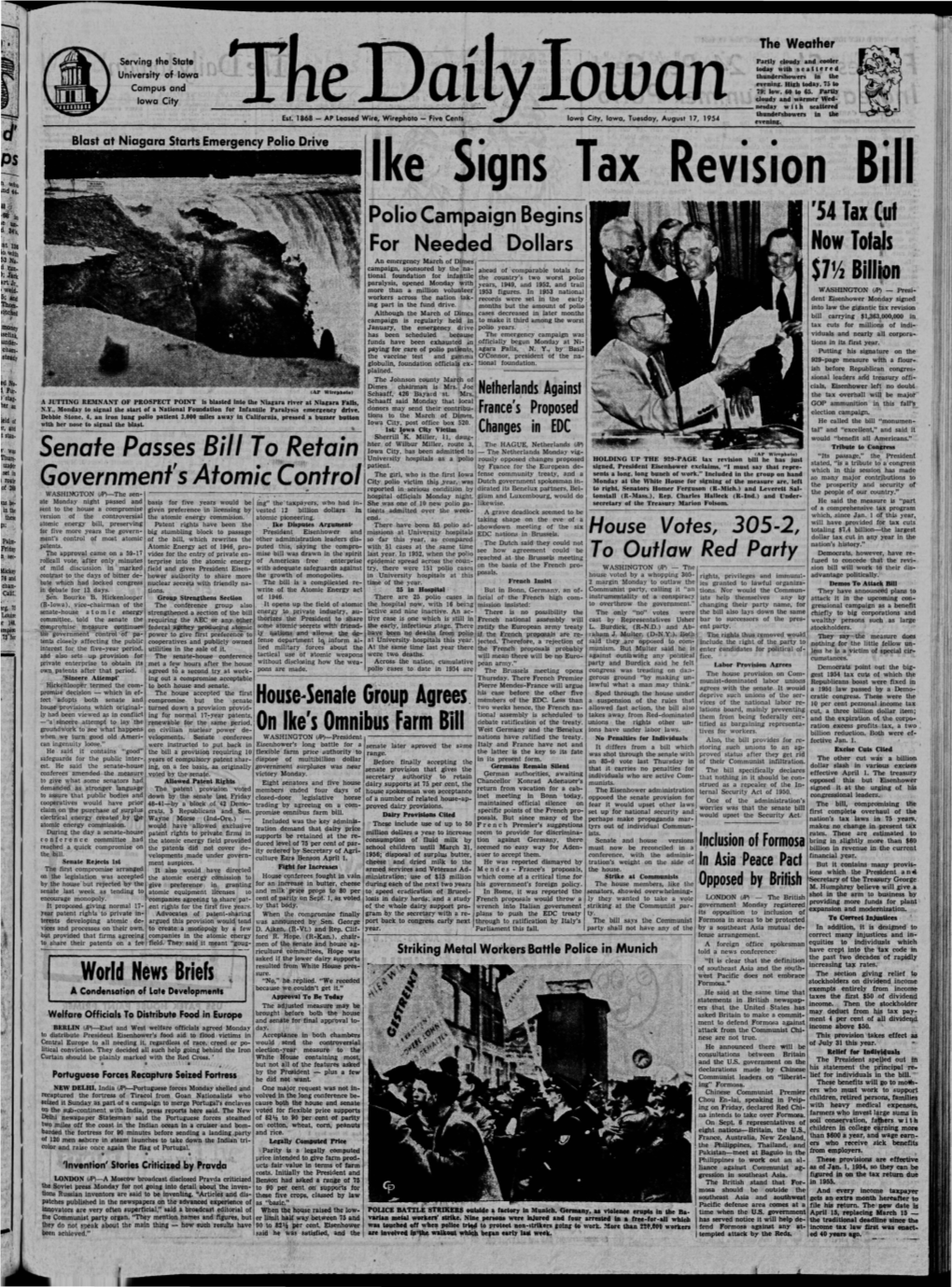 Daily Iowan (Iowa City, Iowa), 1954-08-17