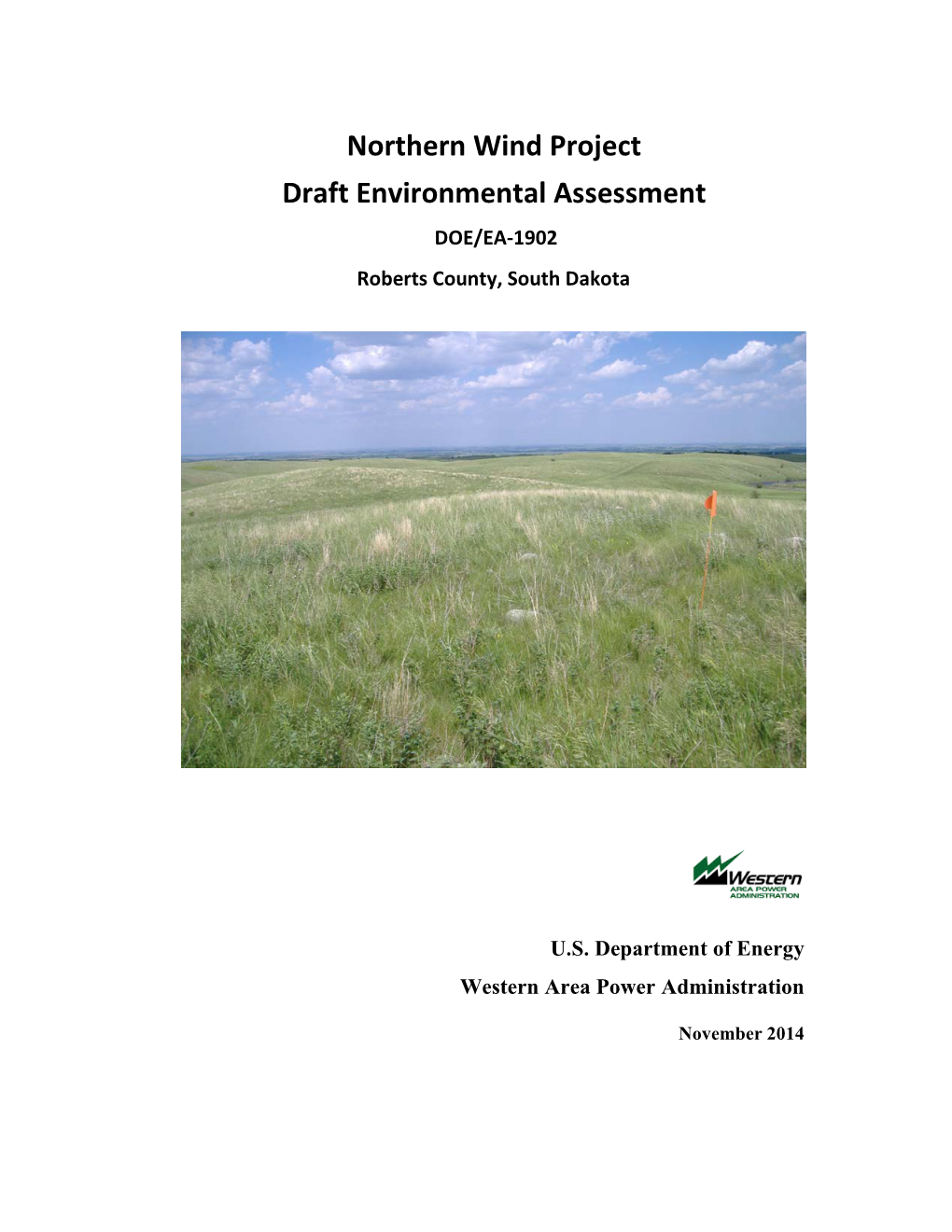 Northern Wind Project Draft Environmental Assessment DOE/EA-1902 Roberts County, South Dakota