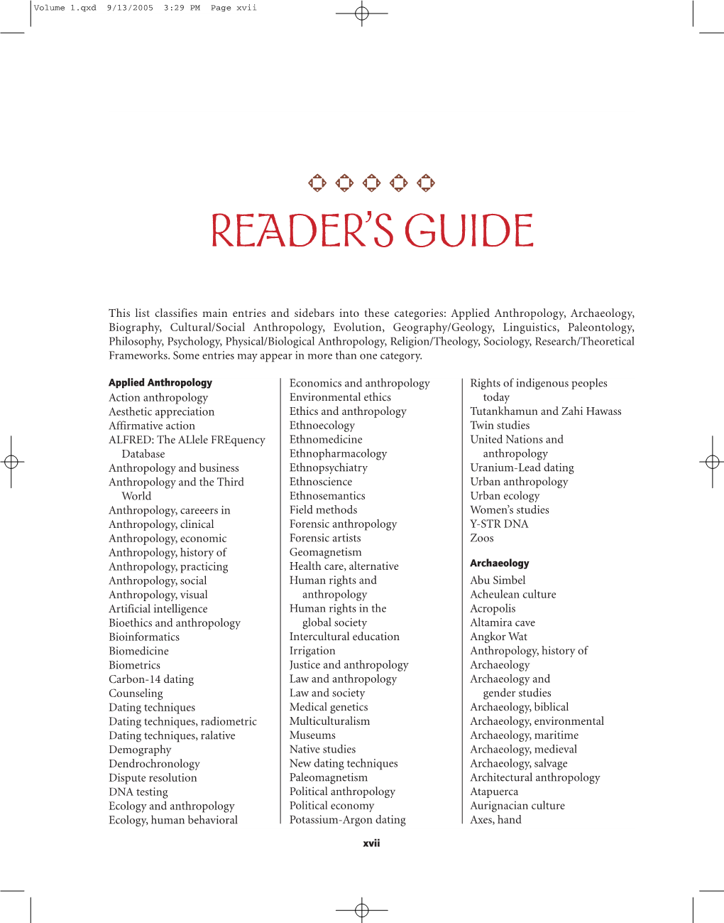 Reader's Guide