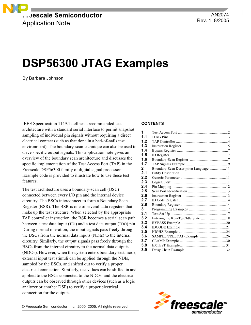 DSP56300 JTAG Examples