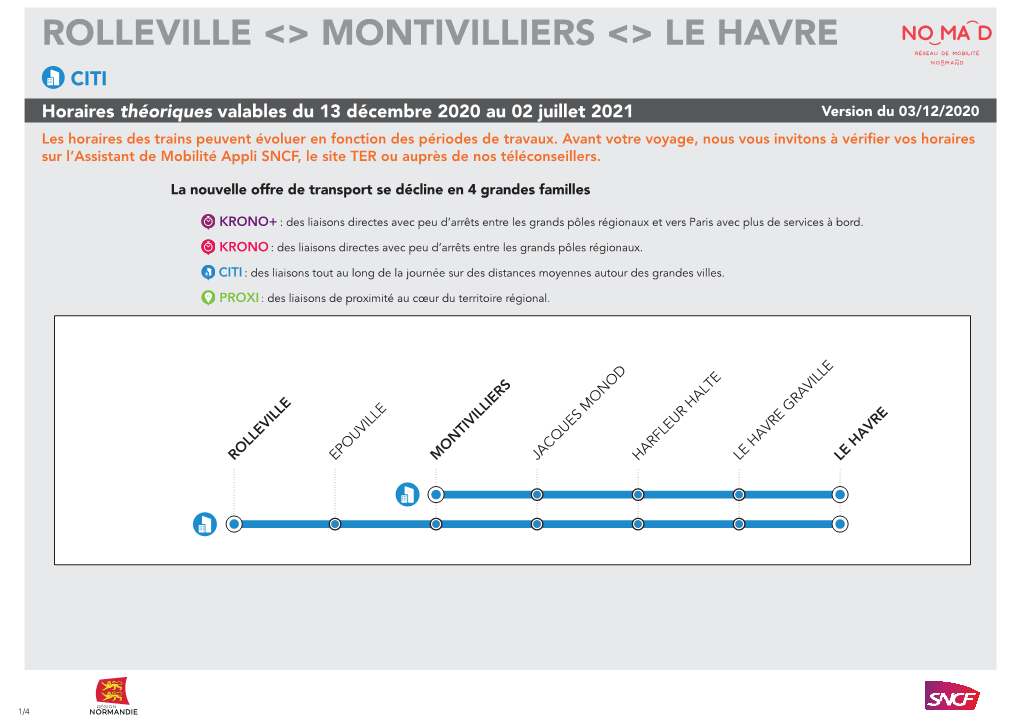 ROLLEVILLE &lt;&gt; MONTIVILLIERS &lt;&gt; LE HAVRE