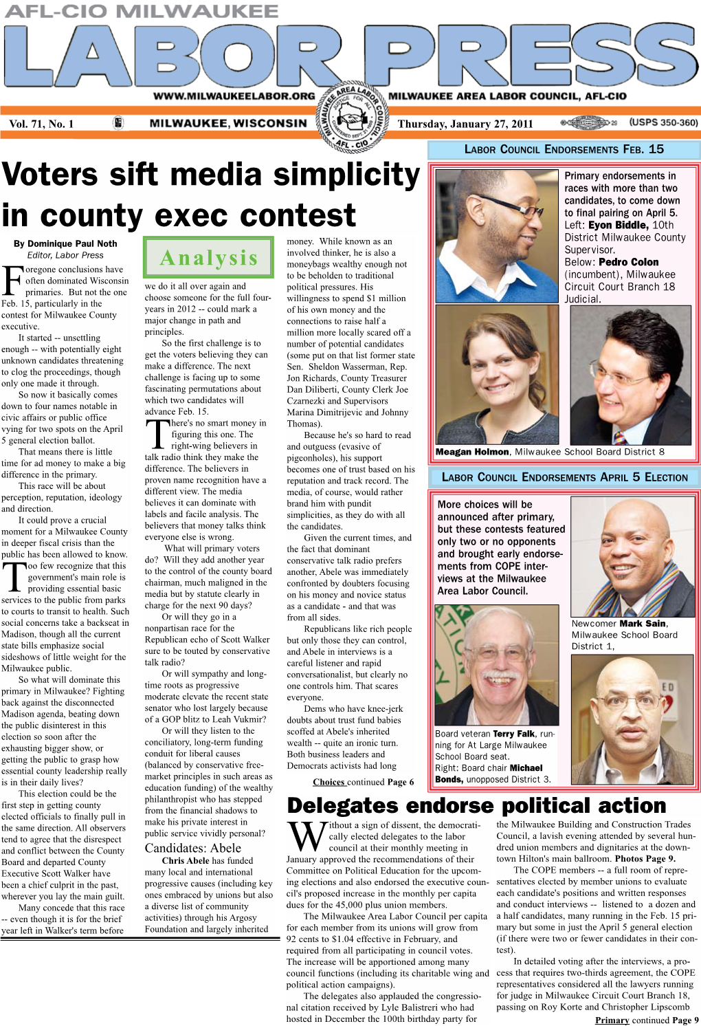 Voters Sift Media Simplicity in County Exec Contest