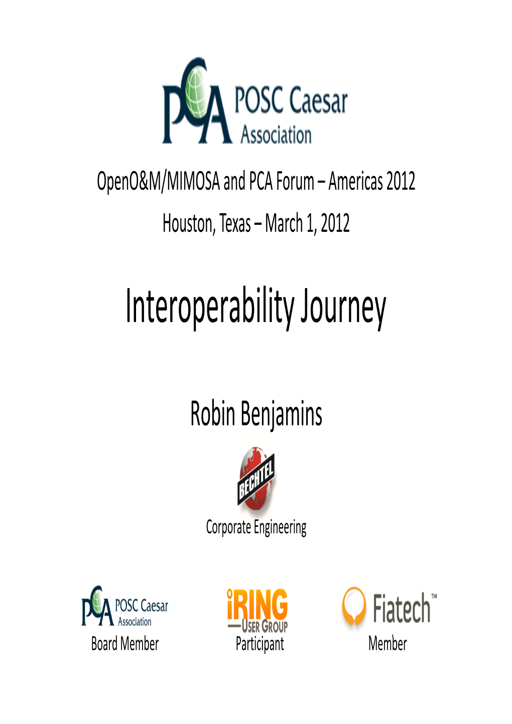 Interoperability Journey