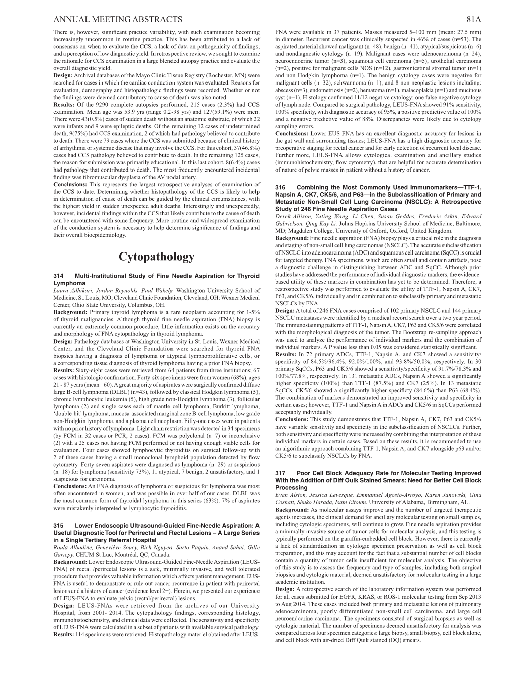 Cytopathology for Targeted Therapy