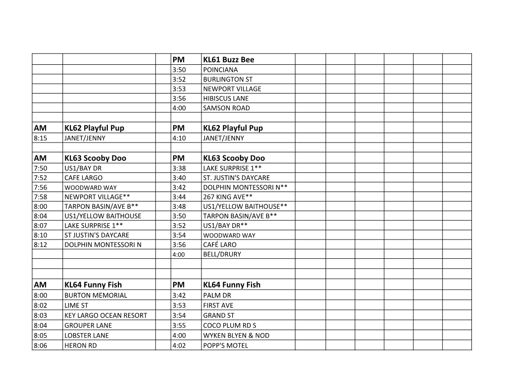 KLS Revised Routes 3/4/21