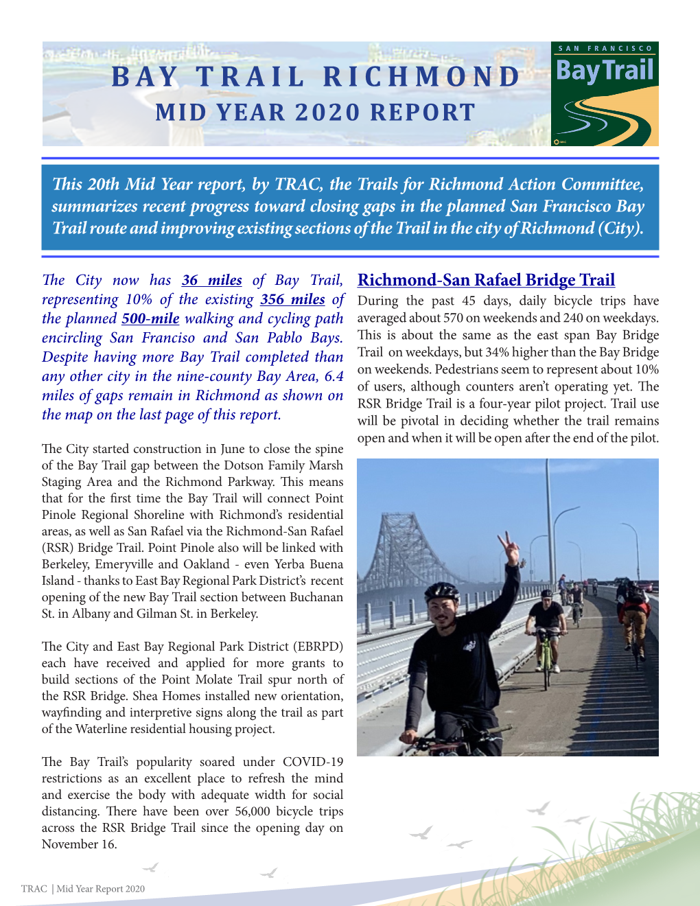Bay Trail Richmond Mid Year 2020 Report