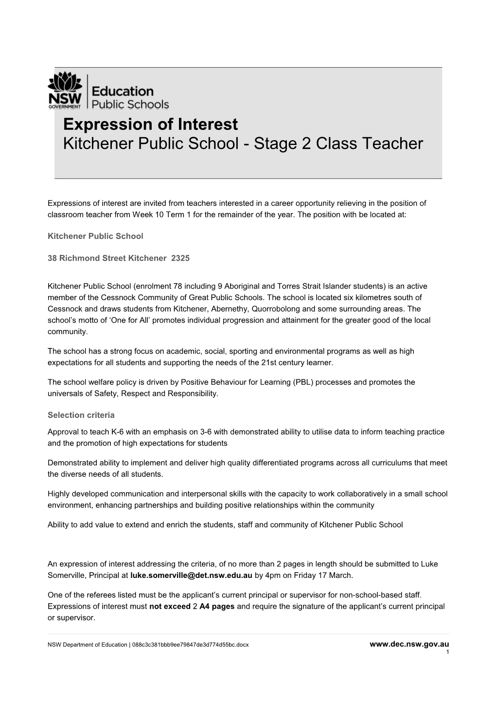 Expression of Interest s1