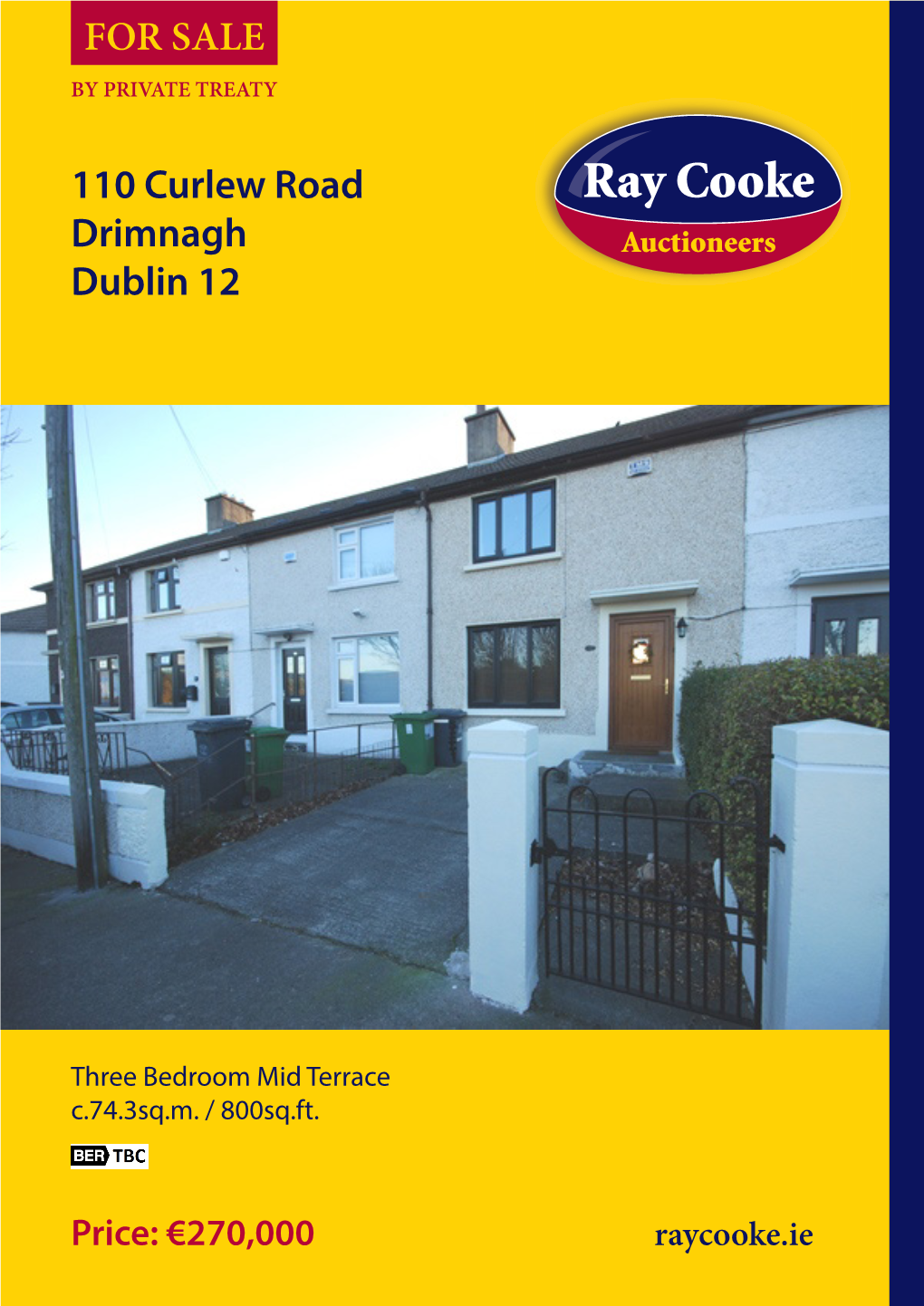 110 Curlew Road Drimnagh Dublin 12 for SALE