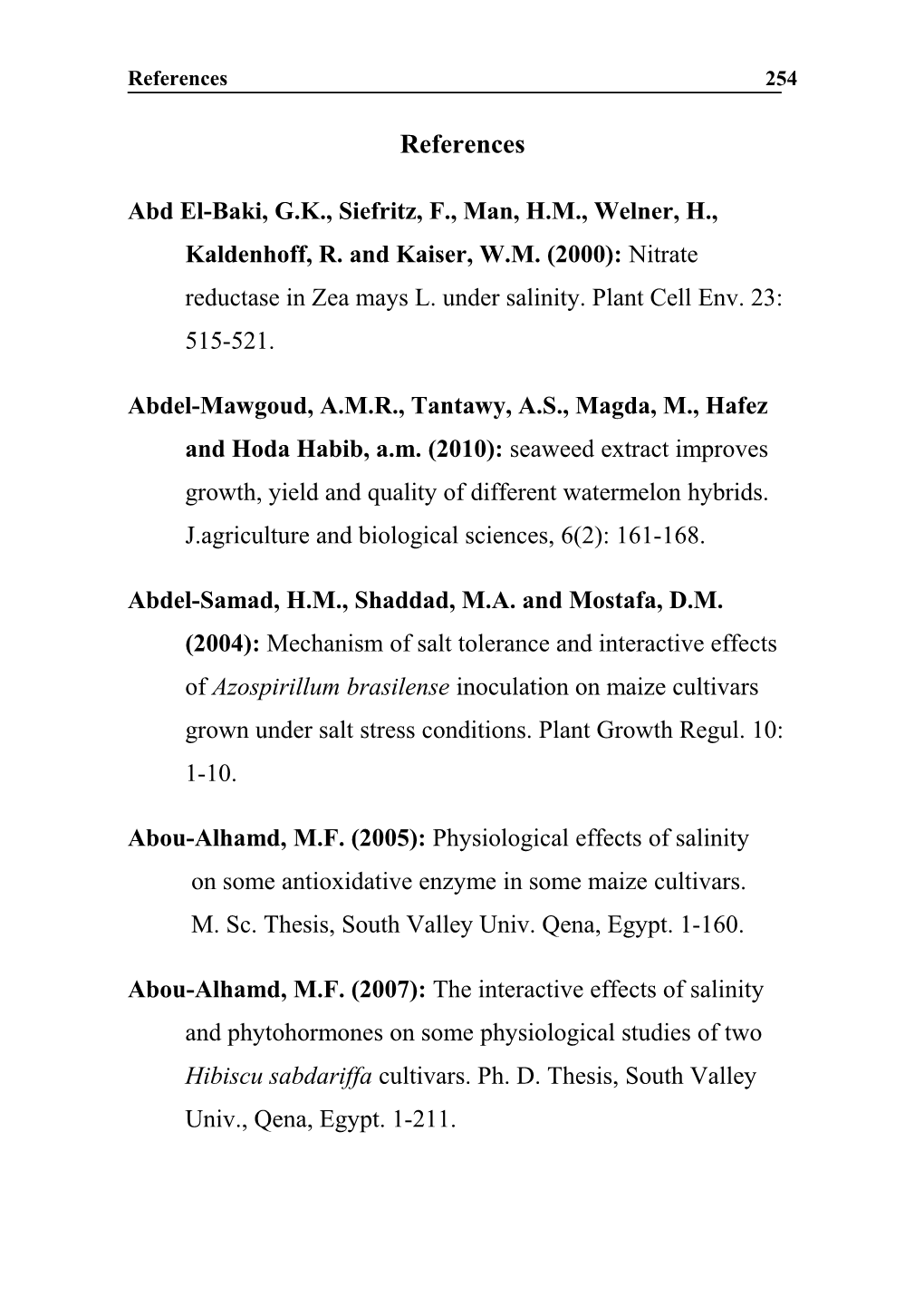 Abd El-Baki, G.K., Siefritz, F., Man, H.M., Welner, H., Kaldenhoff, R. and Kaiser, W.M