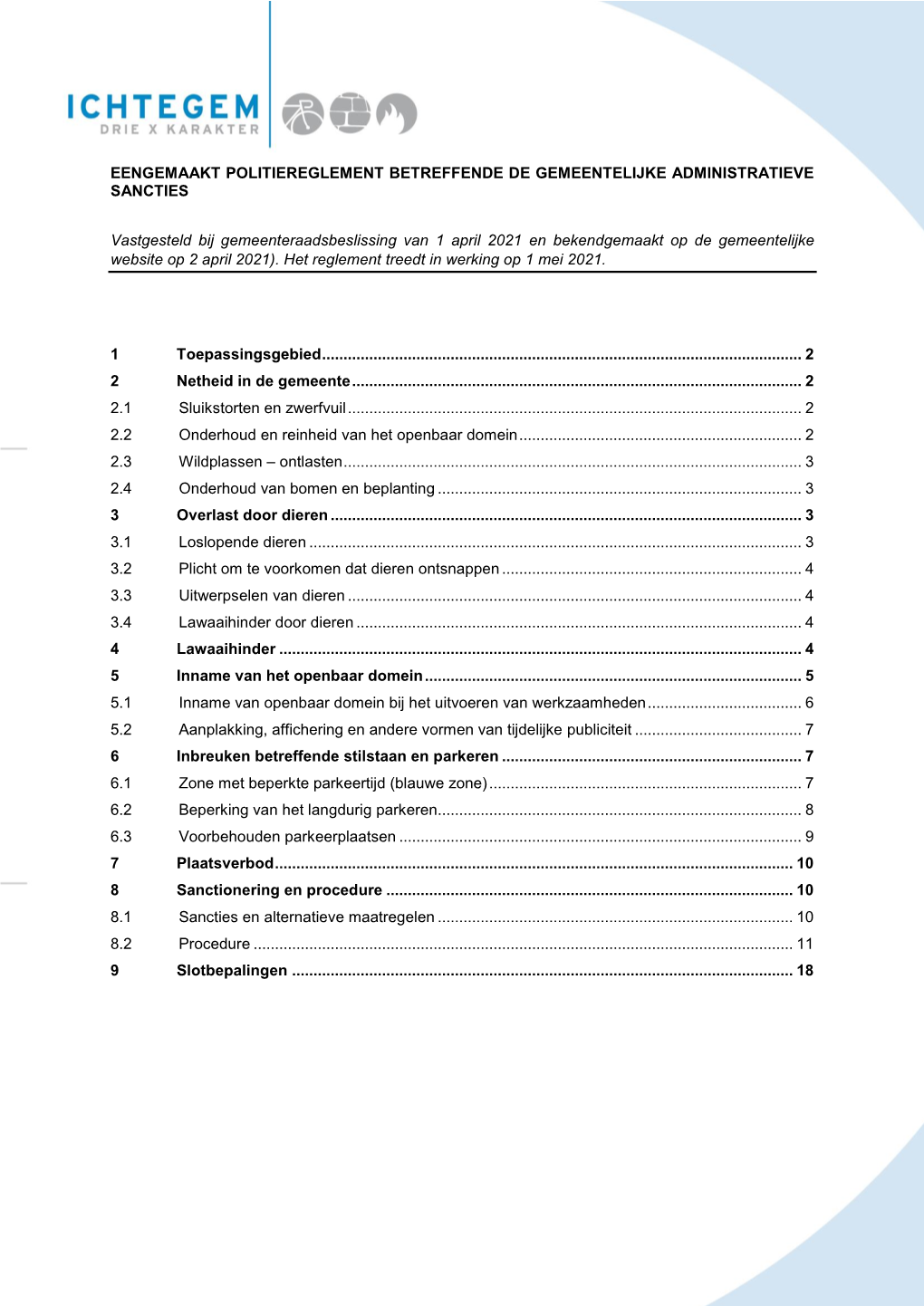 GAS Reglement