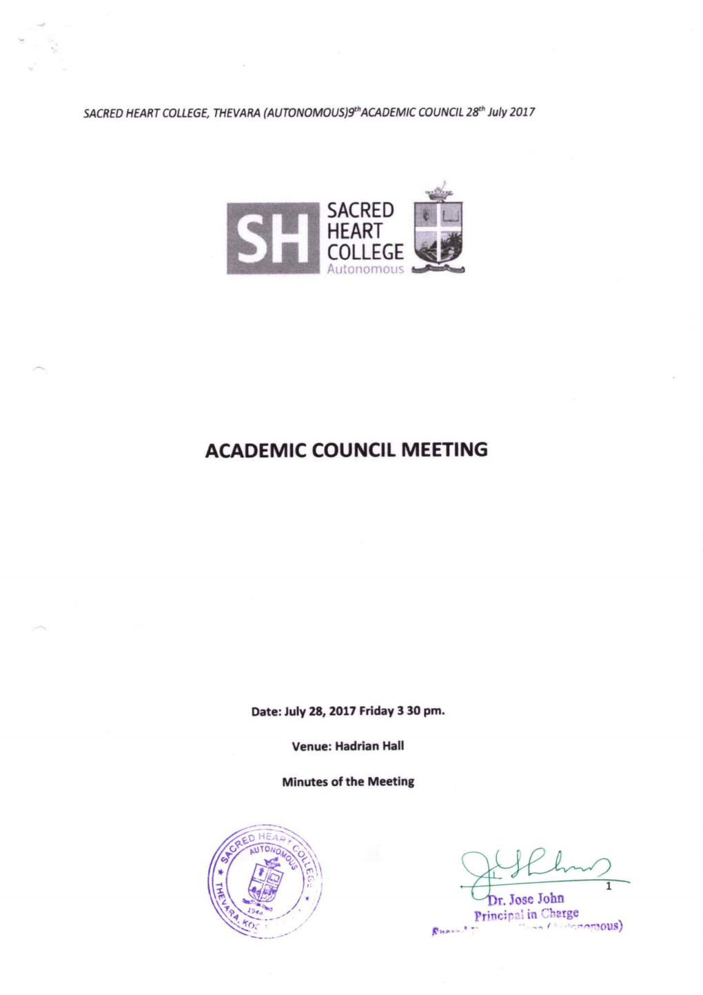 Academic Council Meeting