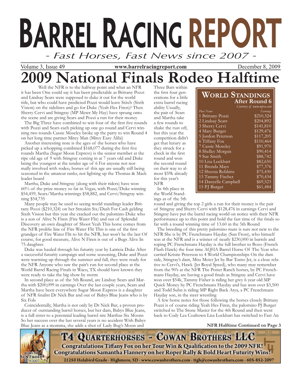 2009 National Finals Rodeo Halftime