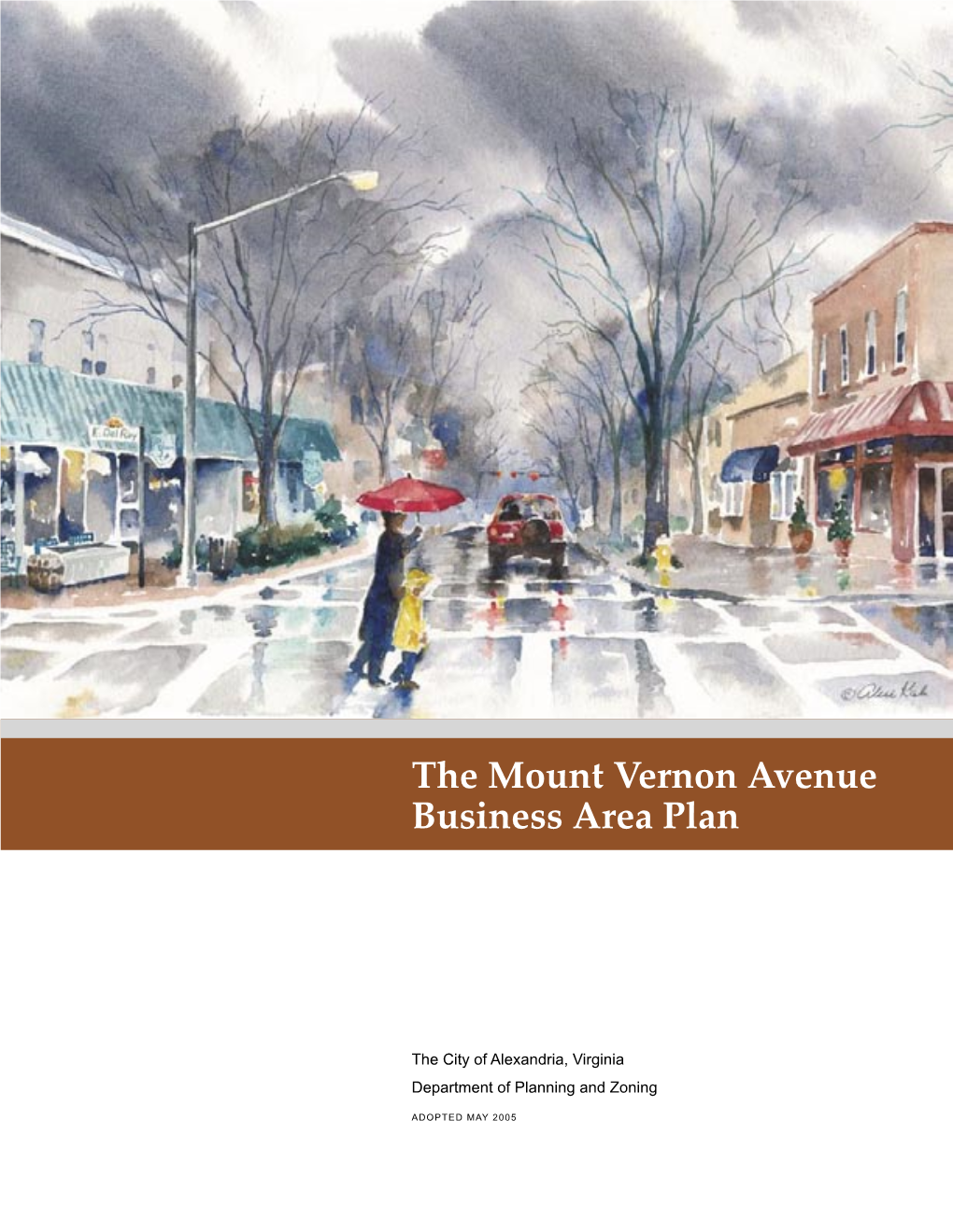 Mount Vernon Avenue Business Area Plan