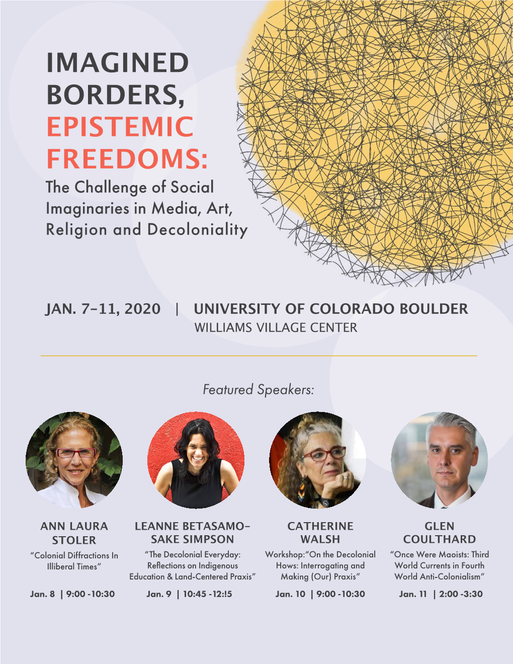 IMAGINED BORDERS, EPISTEMIC FREEDOMS: the Challenge of Social Imaginaries in Media, Art, Religion and Decoloniality