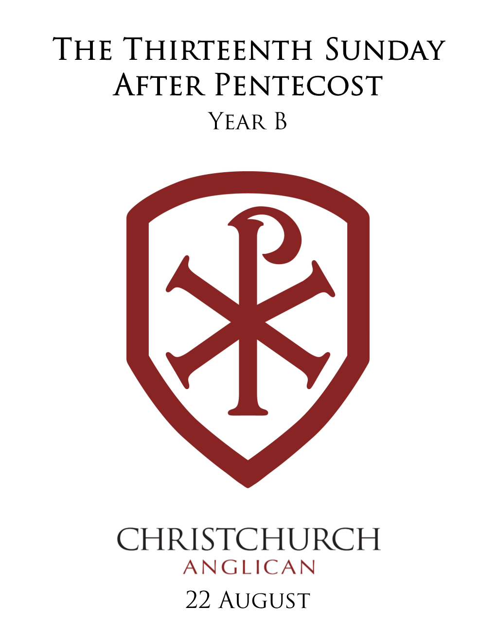 The Thirteenth Sunday After Pentecost