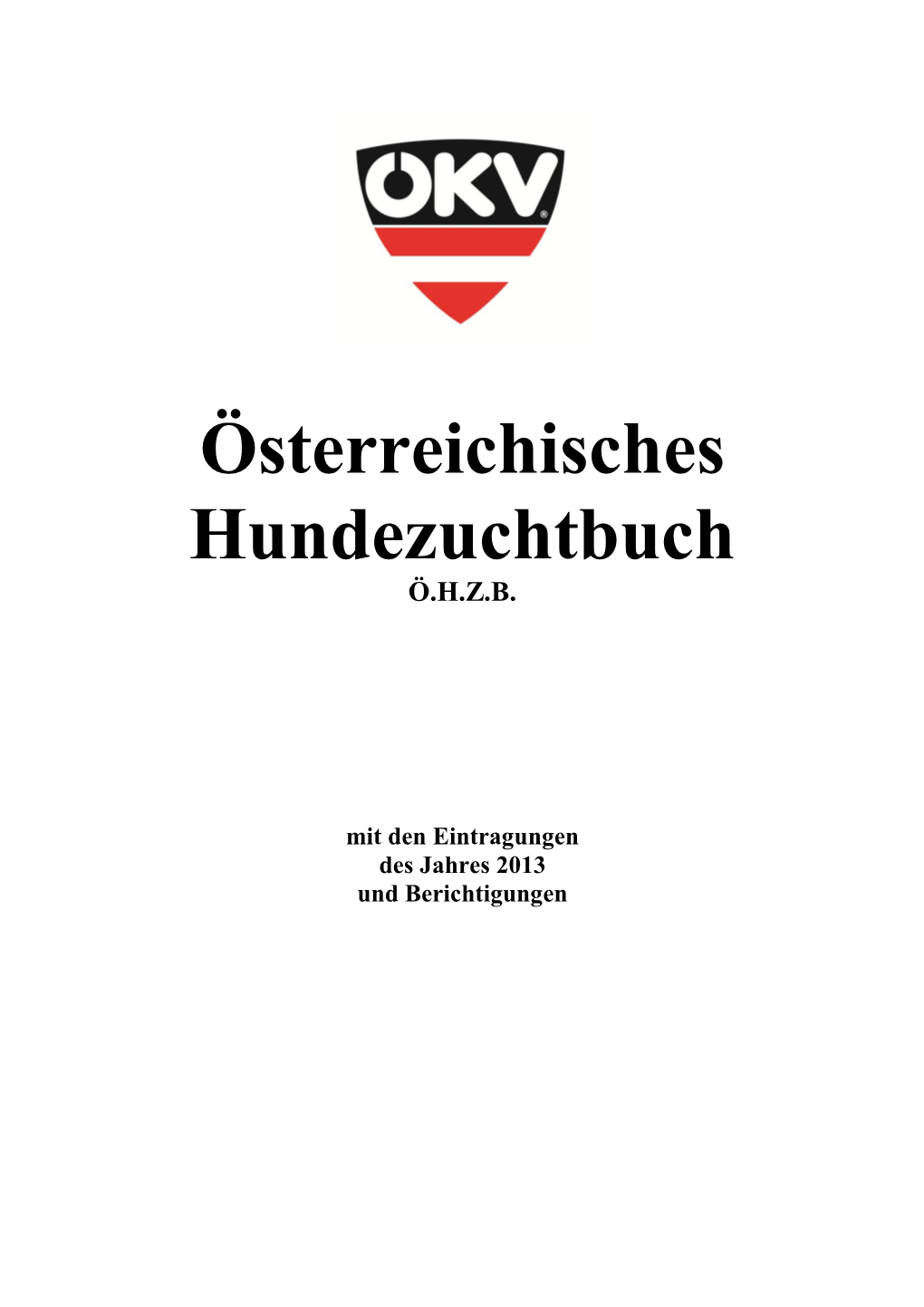 Österreichisches Hundezuchtbuch Ö.H.Z.B