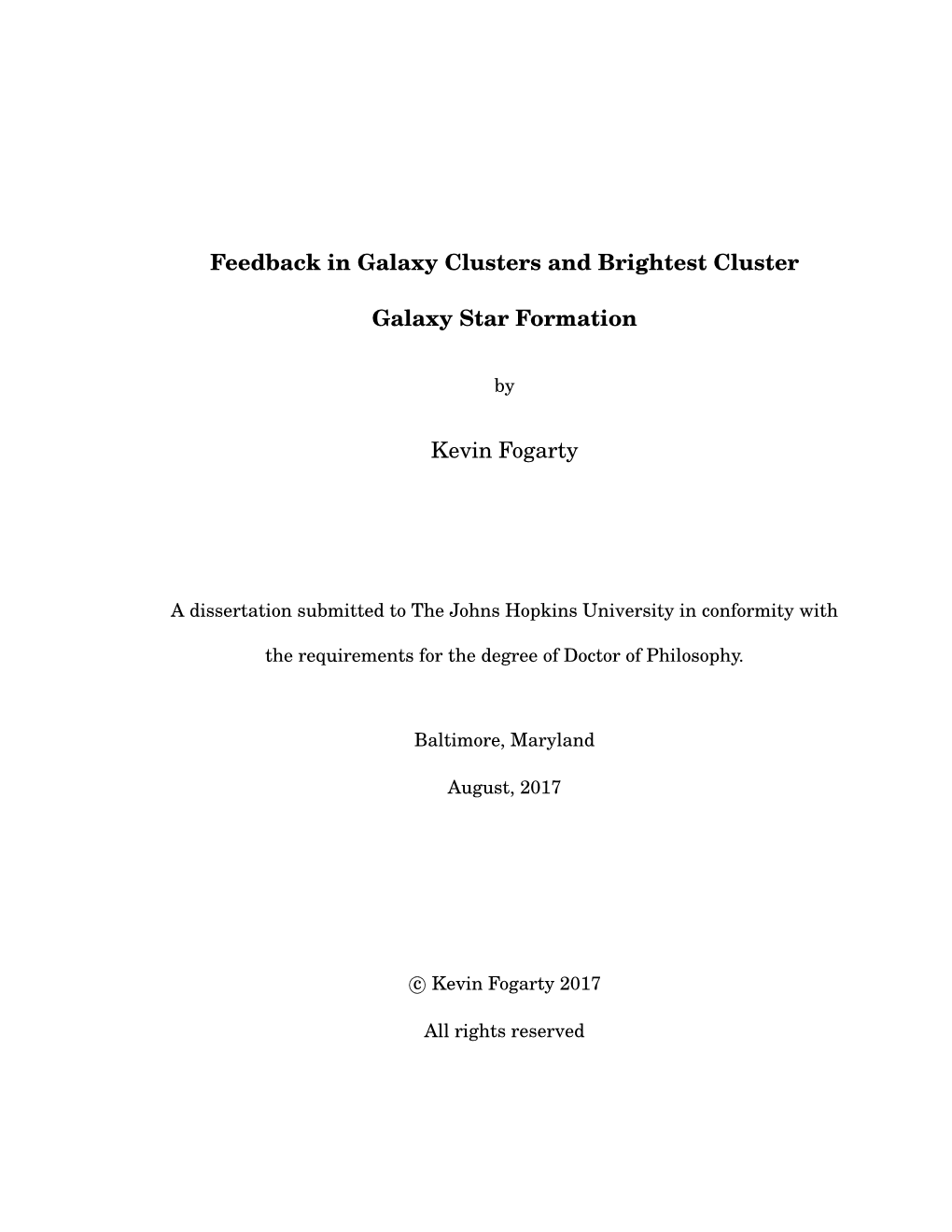 Feedback in Galaxy Clusters and Brightest Cluster Galaxy Star