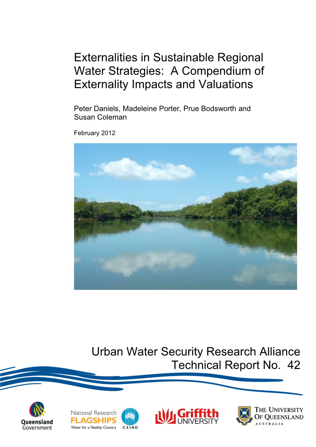 Externalities in Sustainable Regional Water Strategies: a Compendium of Externality Impacts and Valuations