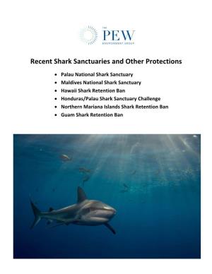 Recent Shark Sanctuaries and Other Protections