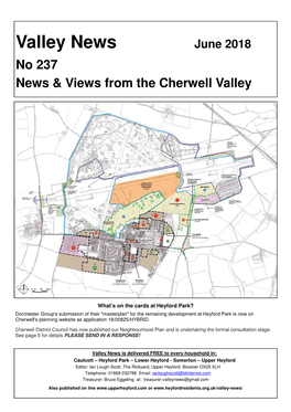 Valley News June 2018 No 237 News & Views from the Cherwell Valley