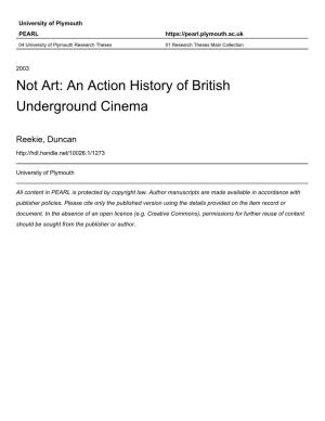 An Action History of British Underground Cinema