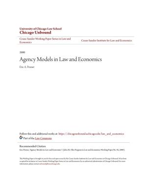 Agency Models in Law and Economics Eric A