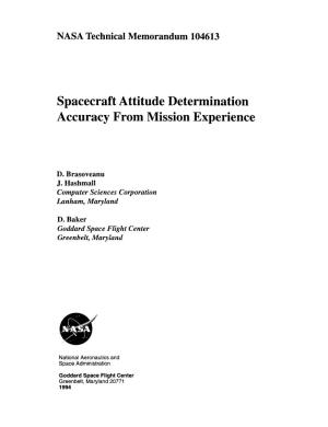 Spacecraft Attitude Determination Accuracy from Mission Experience