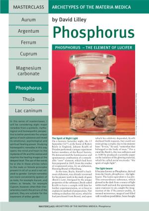 Phosphorus, Derived from the Greek, Bearer