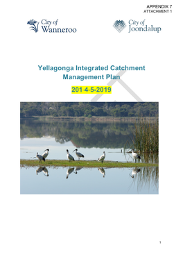 Yellagonga Integrated Catchment Management Plan 201 4 5-2019