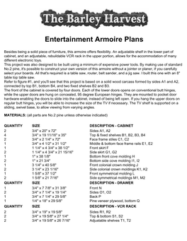 Armoire Plans