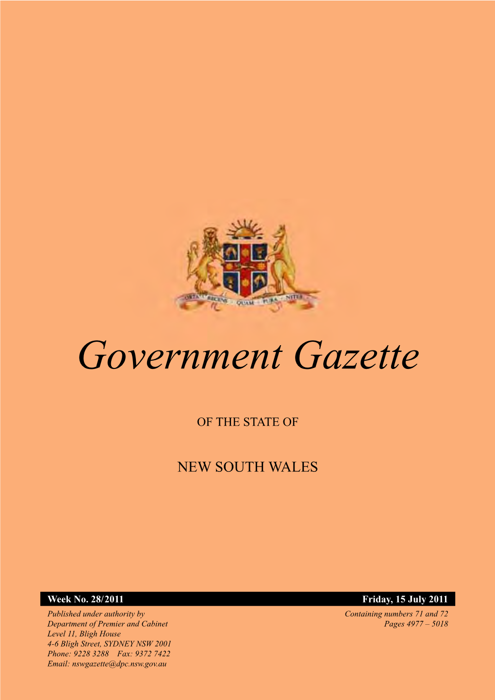 Government Gazette