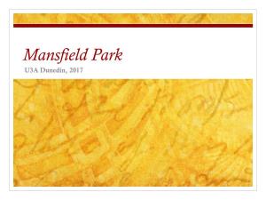 Slavery in Mansfield Park